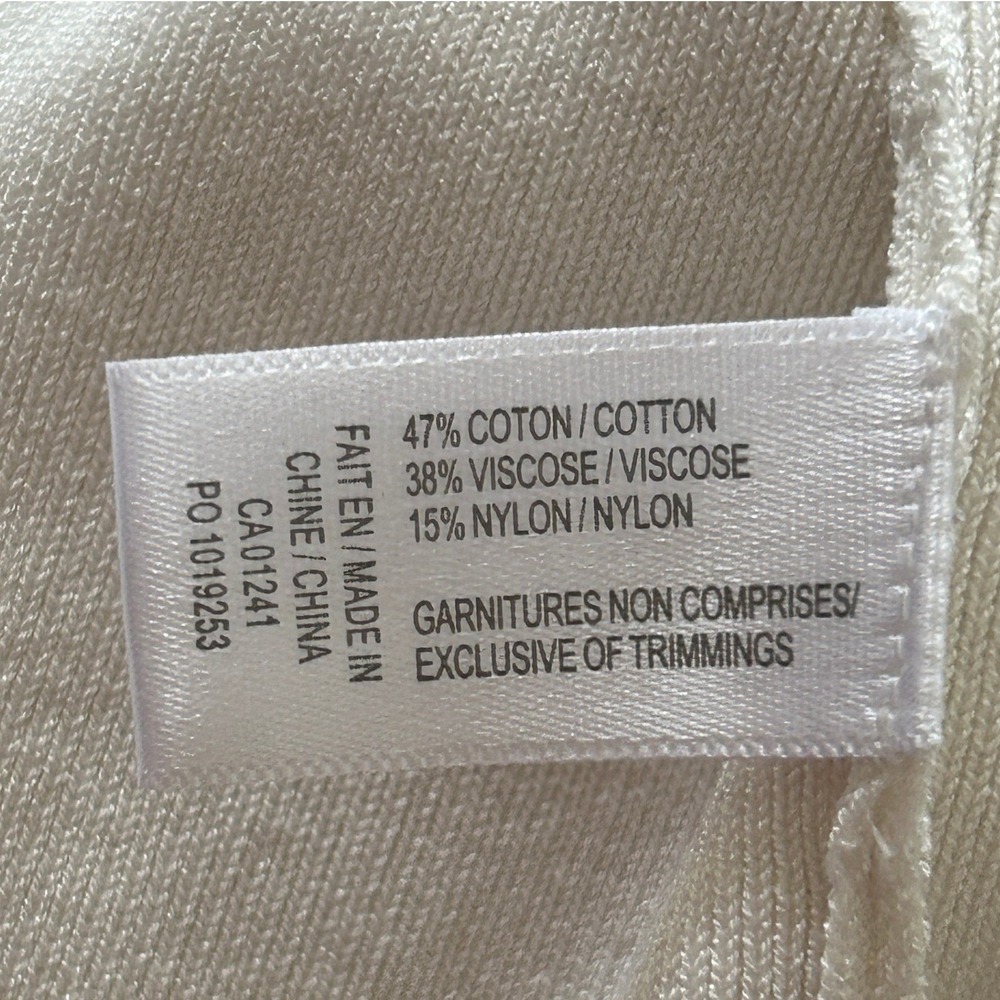Contemporaine Par Simons Womens Cotton Blend Mock Neck Long Sleeve‎ Top - M - Picture 10 of 10